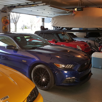 Garage with Car Lift, Sports Cars, and Motorcycle - REB from WESTFIELD, Indiana