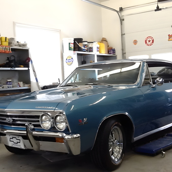 Classic Blue Chevy SS in Organized Garage - Josh from Okotoks, Alberta