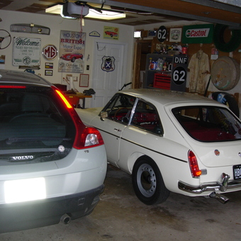 Classic Car Garage with Wall Signs and Tools - Dave from Houston, Texas