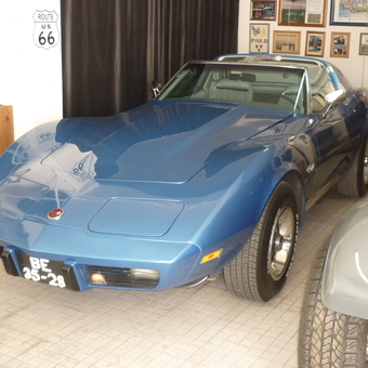 Classic Blue Corvette and Route 66 Decor - Hodja from Charneca de Caparica, ALMADA
