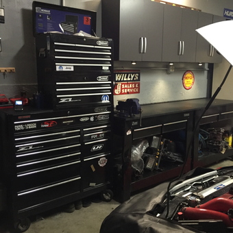 Organized Garage with Tool Chests and Cabinets - David from Frederick, Md
