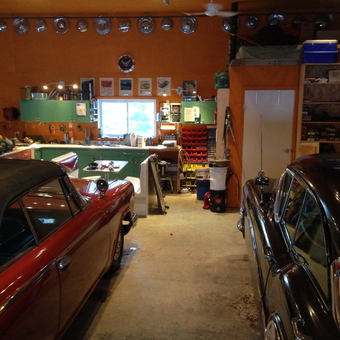 Classic Cars, Wall Hubcaps, and Organized Workbench - Jeff from Rimbey, AB