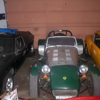 Classic Sports Cars Parked in Home Garage - twincamman from thorold, ont