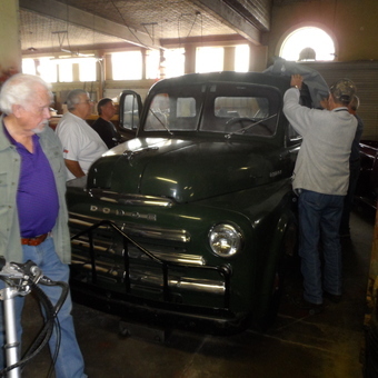 Classic Dodge Truck in Vintage Garage Setting - Al from Thorndale, Texas