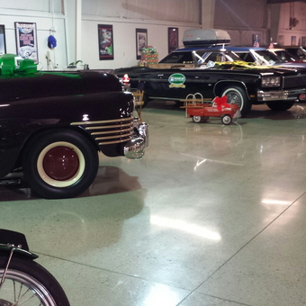 Classic car garage with vintage decor and collectibles - Jeff Larger from Dublin, Ohio