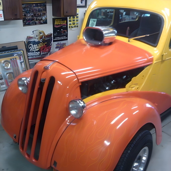 Custom Hot Rod With Flame Paint And Scoop Hood - BIG RICK from Austintown, Oh