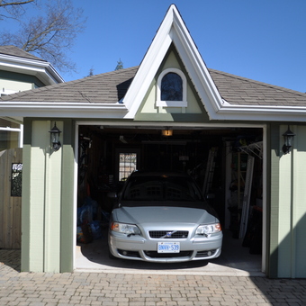 Single Car Garage With Tools and Volvo - rallybob from London, Ontario