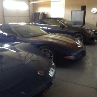 Luxury Cars in Organized Garage with Storage Cabinets - Frank's Garages from Spanish Sprishs, Nevada