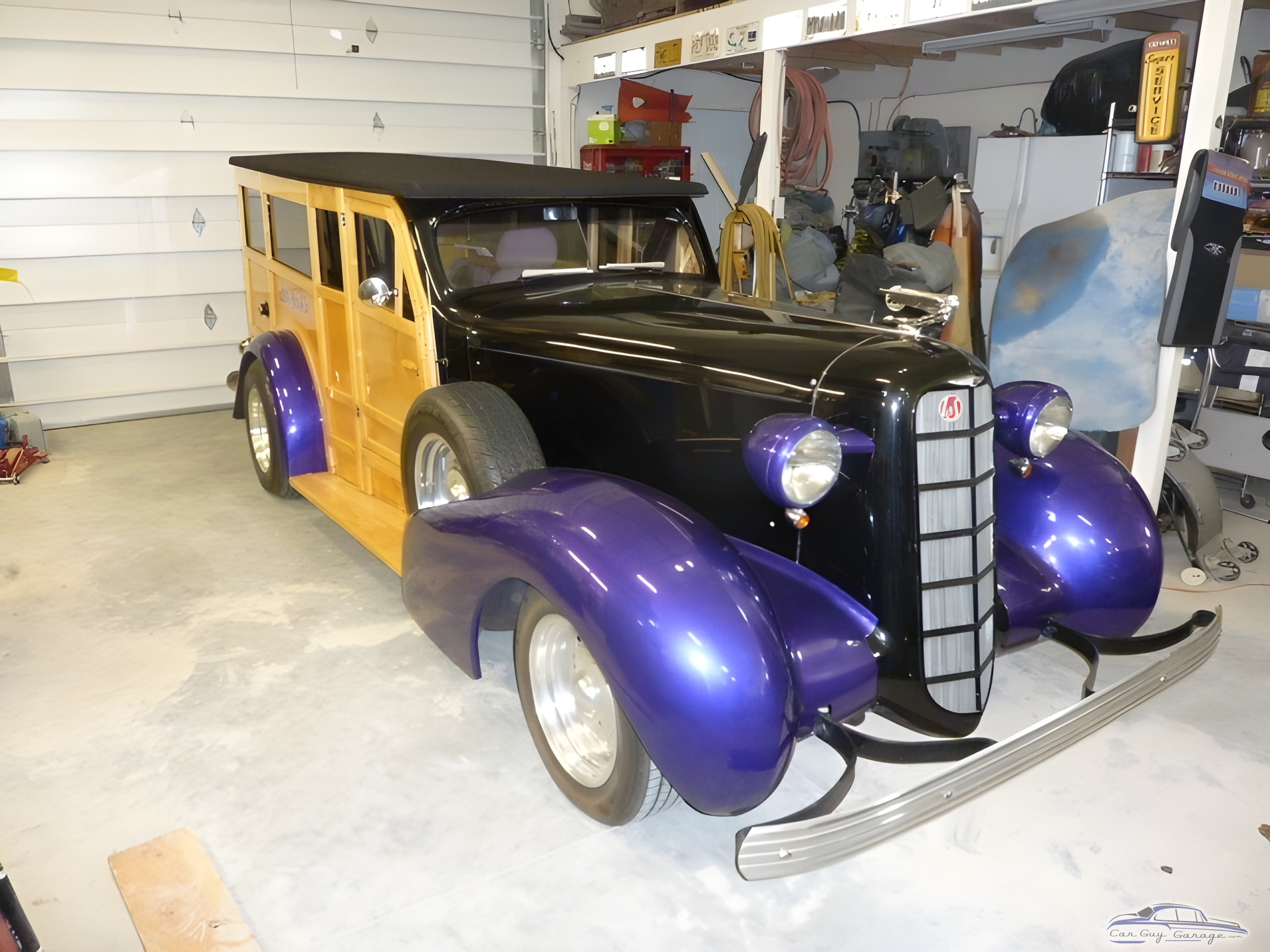 Classic Custom Woody Wagon in Organized Garage - Keith from Caldwell, Idaho