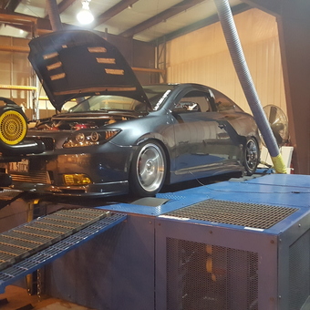Car Dyno Test Setup with Large Fans and Equipment - Conway from Lakemoor, Illinois