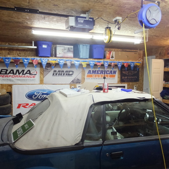 Ford Mustang Garage with Tools and Banners - guyd from Edmonton, AB