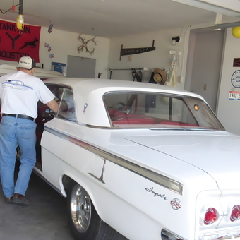 Classic Chevy Impala SS and Boat in Organized Garage - John Ogden from Yankton, South Dakota