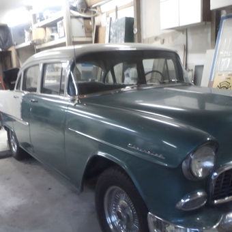 Classic Chevy in Organized Garage with Storage Cabinets - Jeanne from Grafton, OH