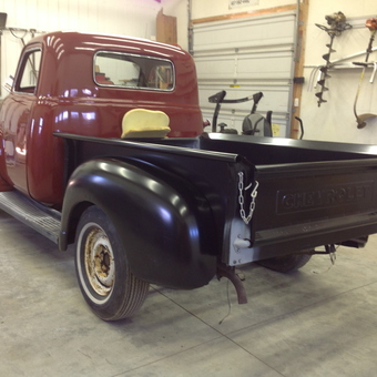 Classic Chevrolet Truck Restoration in Garage - Frenchy from Hammondsport, N Y