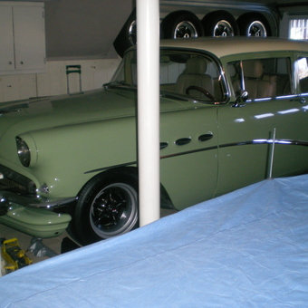Classic car with wall cabinets and wheel storage - Paul C from Danbury, CT