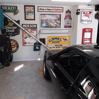 Garage with Vintage Signs, Gas Pump, and Classic Car - Blackgold from Schwenksville, Pennsylvania