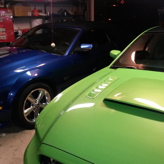 Garage with Blue and Green Muscle Cars - CHENEVEY from LUGOFF, SC
