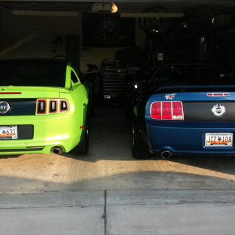 Garage with Two Ford Mustangs and Tool Chest - CHENEVEY from LUGOFF, SC
