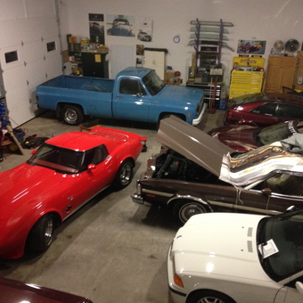 Classic Cars, Tool Cabinets, and Wall Storage in Garage - CKW Ontario