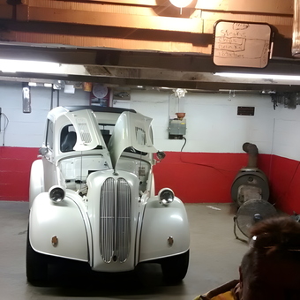 Classic Car Project in Organized Red Garage - Mackey from Saint Matthews, SC