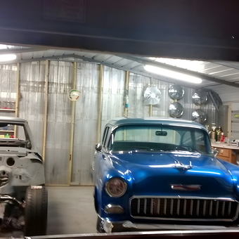 Classic Car Restoration Garage with Tools and Rims - Mackey from Saint Matthews, SC