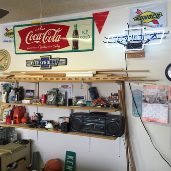 Chevrolet Neon Sign and Vintage Garage Decor - Dean from Phoenix, AZ
