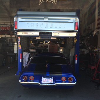 Classic Car Lift with Chevrolet Truck and Camaro - Mike from Palmer, Texas