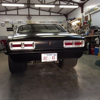 Classic muscle car in organized garage workspace - Doug from Mansfield, Tx