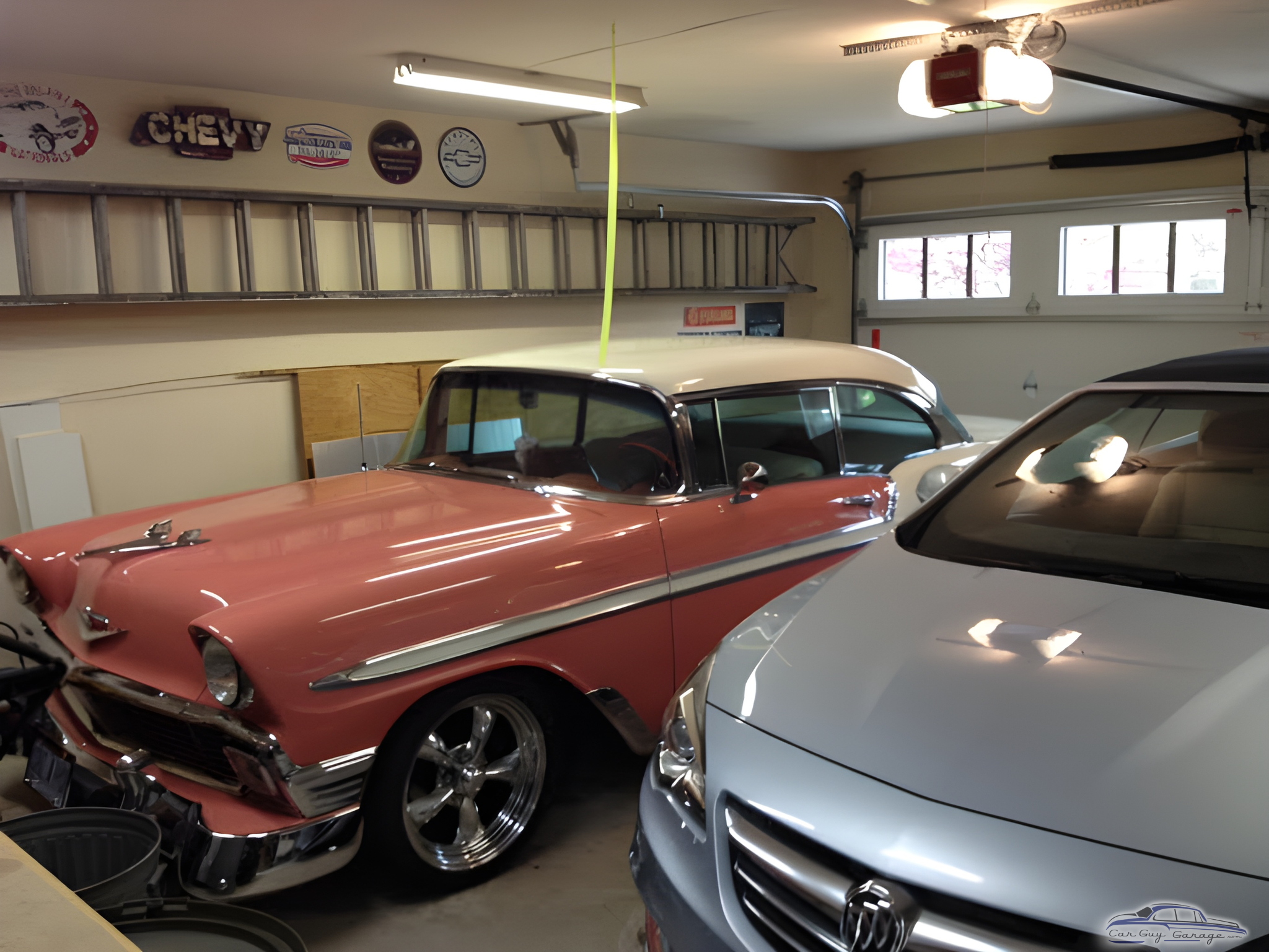 Classic Car Garage with Wall Signs and Ladder - Ken from Chagrin Falls, OH