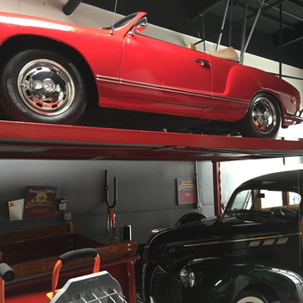 Classic Car Lift Storage with Vintage Vehicles - Roger from Balboa Island, CA
