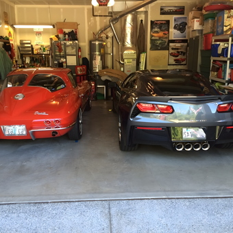 Classic and Modern Corvettes in Organized Garage - Stan T from Issaquah, WA