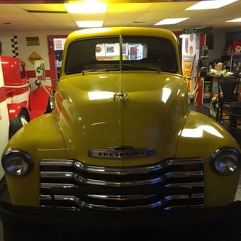 Classic Yellow Chevy Truck Display and Garage Decor - Jack from Arlington hts, il