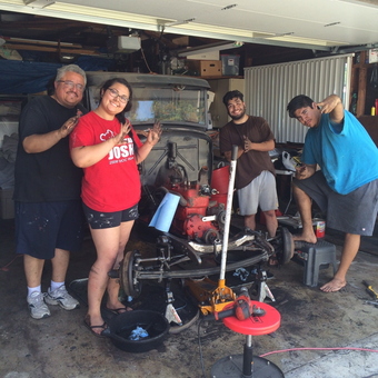 Classic Car Restoration with Tools and Creeper Seat - David from Norwalk, CA