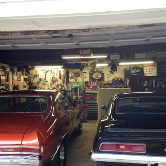 Classic Car Garage With Tool Storage and Decor - Chevynut from Nottingham, PA