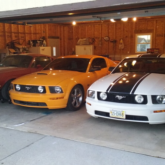 Three Ford Mustangs in Spacious Garage - Shawna Coen from North Platte, Nebraska