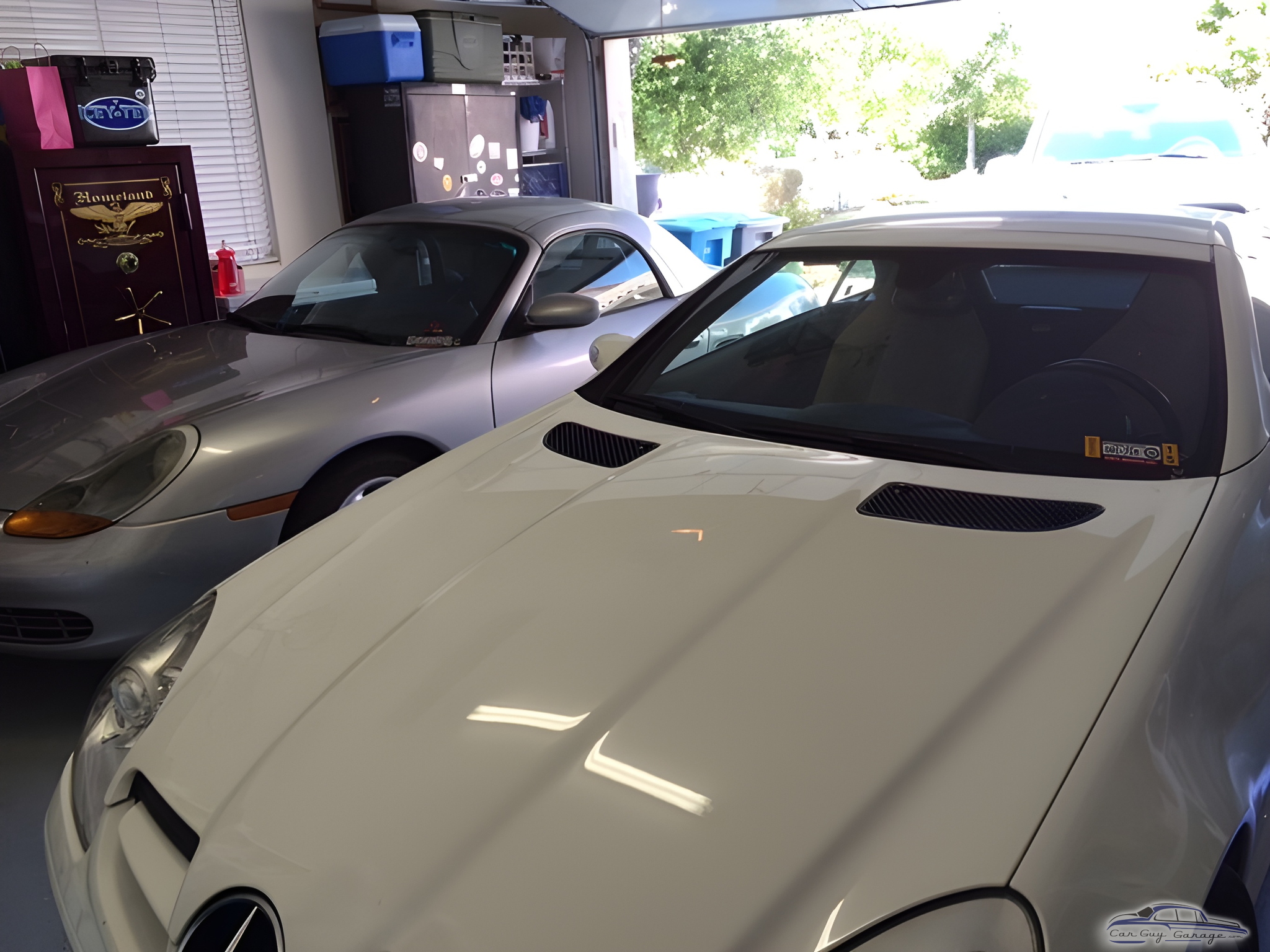 Organized Garage with Sports Cars and Safe - Scott from San Juan Bautista, CA