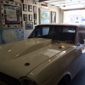 Classic Car Displayed in Decorated Garage - Scott from San Juan Bautista, CA