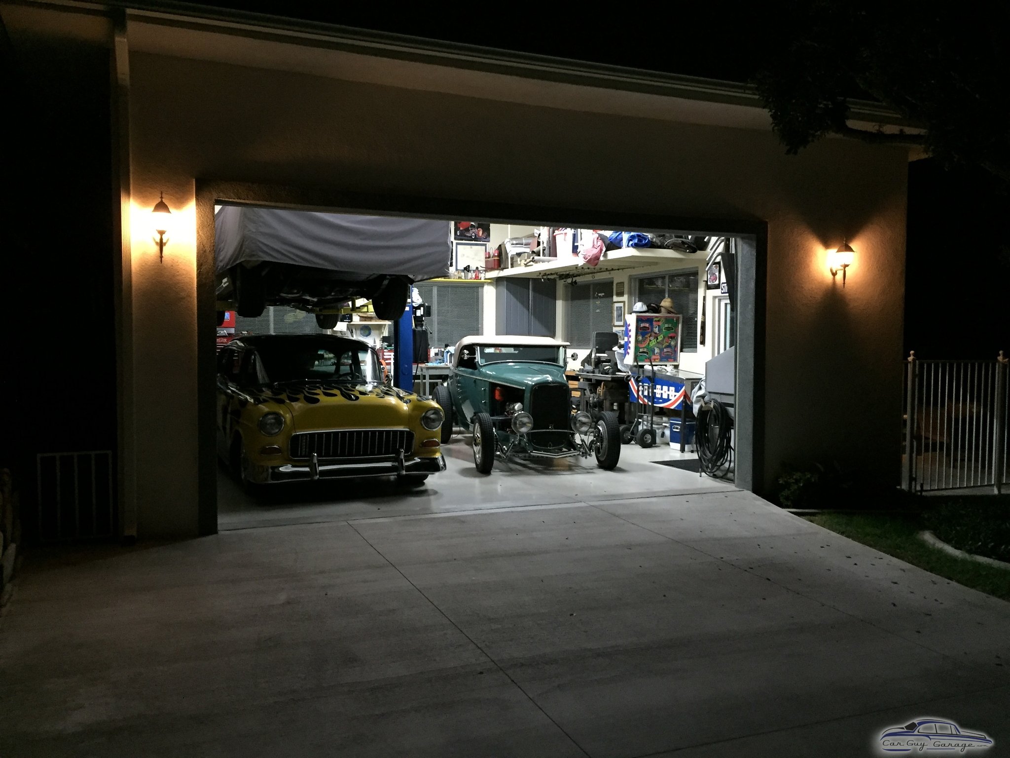409 in both cars from Orange, CA