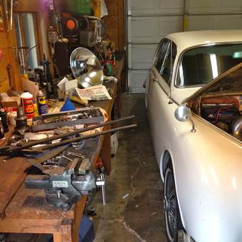 Classic car repair garage with tools and workbench - Carsoncity Smith from Carson City, Nevada