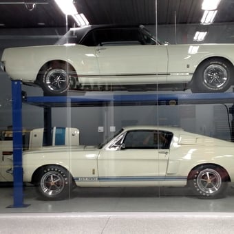 Classic Mustangs on Eagle Car Lift in Pristine Garage - Garry from Greenwood, IN