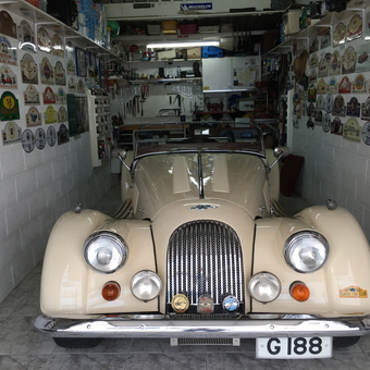 Classic Roadster in Decorated Garage with Tools - Michael from Gibraltar, Europe