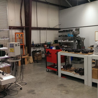 Organized garage workshop with workbenches and tools - Kevin Baxter from Lawrenceville, Georgia