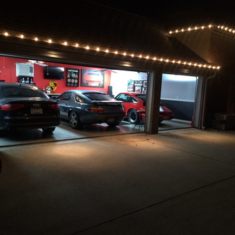 Three Car Garage With Wall Art and Lighting - Andy from Kennedale, TX