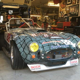 Race Car and Tools in Organized Garage - John from Monterey, California