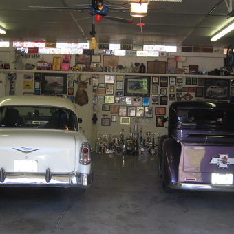 Classic Cars, License Plates, and Trophies Displayed - Mike Toth from Garrettsville, Ohio