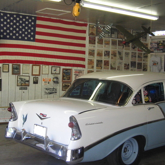 Classic Chevrolet, Wall Art, and American Flag Display - Mike Toth from Garrettsville, Ohio