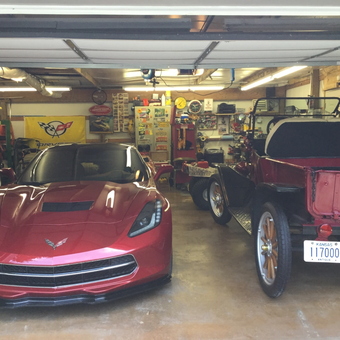 Classic and Modern Cars with Tools in Organized Garage - Louie from Paola, Ks