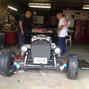 Classic T-Bucket Hot Rod Build in Garage - Ed from AKRON, OH