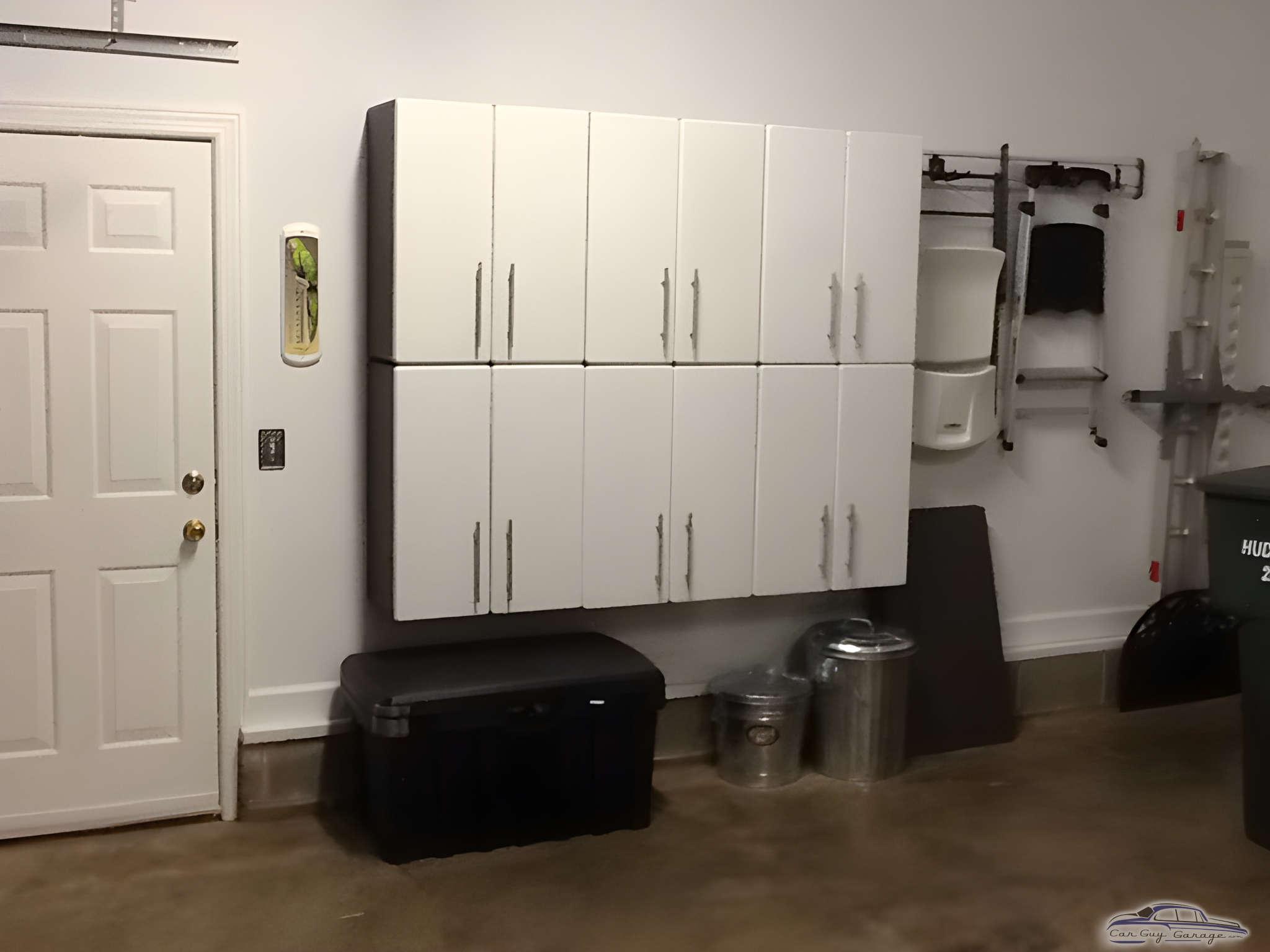 Wall Cabinets and Storage Solutions in Organized Garage - Zack from Nashville, TN