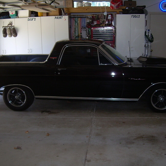 Classic black car, garage cabinets and tool storage - Jerry from Paso Robles, Cal